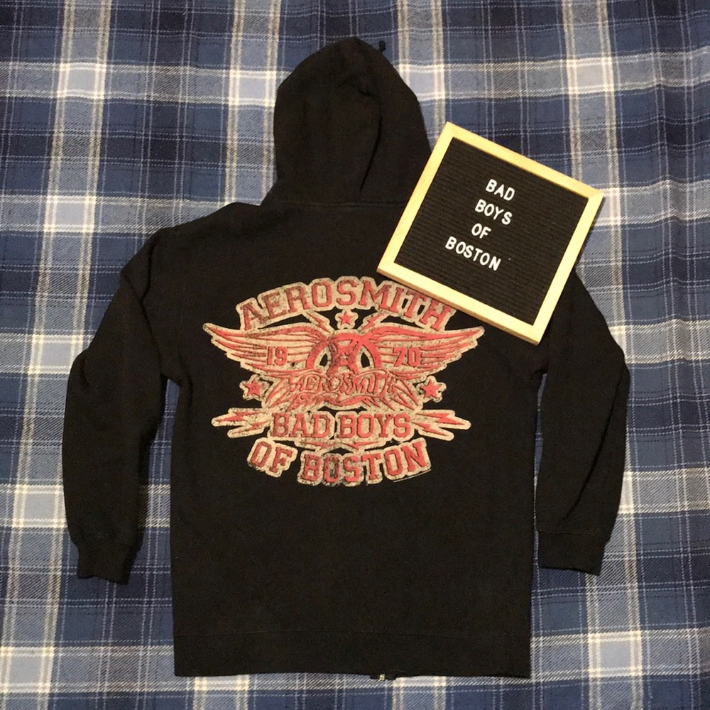 Aerosmith 1970 “Bad Boys is Boston” vintage hoodie
